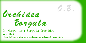 orchidea borgula business card